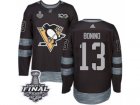 Mens Adidas Pittsburgh Penguins #13 Nick Bonino Premier Black 1917-2017 100th Anniversary 2017 Stanley Cup Final NHL Jersey