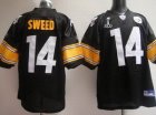Pittsburgh Steelers #14 Limas Sweed Super Bowl XLV black
