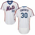 Men's Majestic New York Mets #30 Michael Conforto White Royal Flexbase Authentic Collection MLB Jersey