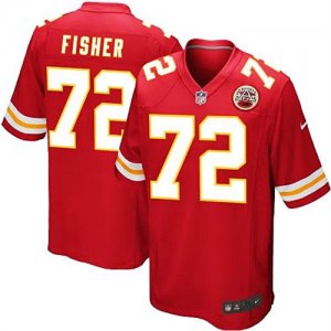 Mens Kansas City Chiefs #72 Eric Fisher Nike Red Game Jersey
