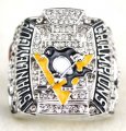 NHL Pittsburgh Penguins World Champions Silver Ring