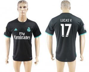 2017-18 Real Madrid 17 LUCAS V. Away Thailand Soccer Jersey