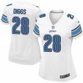 Women's Nike Detroit Lions #28 Quandre Diggs Limited White NFL Jersey