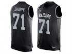 Mens Nike Oakland Raiders #71 David Sharpe Limited Black Tank Top Suit NFL Jersey