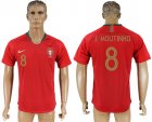 Portugal 8 J. MOUTINHO Home 2018 FIFA World Cup Thailand Soccer Jersey