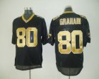 NFL New Orleans Saints #80 GRAHAM Black