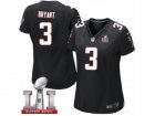 Womens Nike Atlanta Falcons #3 Matt Bryant Limited Black Alternate Super Bowl LI 51 NFL Jersey