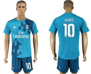 2017-18 Real Madrid 10 JAMES Third Away Soccer Jersey