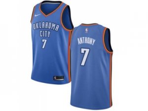 Men Nike Oklahoma City Thunder #7 Carmelo Anthony Blue Stitched NBA Swingman Jersey