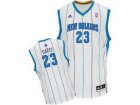 a New Orleans Hornets #23 Anthony Davis white Jersey