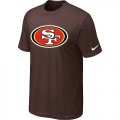 Nike San Francisco 49ers Sideline Legend Authentic Logo T-Shirt Brown