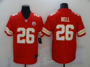 Mens Kansas City Chiefs #26 LeVeon Bell Red 2020 Vapor Untouchable