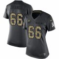 Womens Nike Cleveland Browns #66 Spencer Drango Limited Black 2016 Salute to Service NFL Jersey