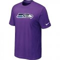 Nike Seattle Seahawks Sideline Legend Authentic Logo Dri-FIT T-Shirt Purple