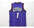 youth nba jersey toronto raptors #1 mcgrady purple