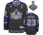nhl jerseys los angeles kings #23 brown black-purple[2014 stanley cup][patch C]