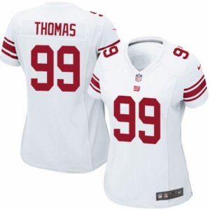 Women\'s Nike New York Giants #99 Robert Thomas Limited White NFL Jersey