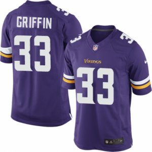 Men\'s Nike Minnesota Vikings #33 Michael Griffin Limited Purple Team Color NFL Jersey