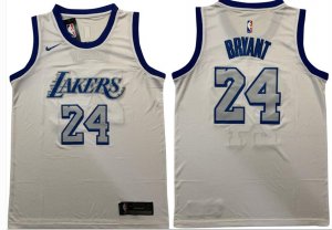 Lakers #24 Kobe Bryant White Nike Swingman Jersey