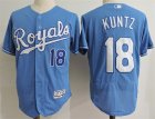 Royals #18 Rusty Kunz Light Blue Flexbase Jersey