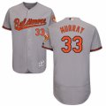 Men's Majestic Baltimore Orioles #33 Eddie Murray Grey Flexbase Authentic Collection MLB Jersey
