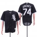 White Sox #74 Eloy Jimenez Black Cool Base Jersey