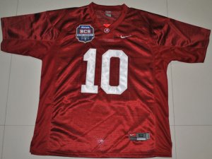 NCAA 2012 BCS National Championship PATCH Alabama Crimson Tide #10 Courtney Upshaw red jerseys