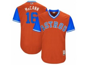 2017 Little League World Series Astros Brian McCann #16 McCann Orange Jersey
