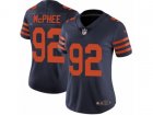 Women Nike Chicago Bears #92 Pernell McPhee Vapor Untouchable Limited Navy Blue 1940s Throwback Alternate NFL Jersey