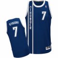 Mens Adidas Oklahoma City Thunder #7 Ersan Ilyasova Swingman Navy Blue Alternate NBA Jersey