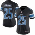 Women's Nike Detroit Lions #25 Theo Riddick Limited Black Rush NFL Jersey
