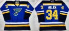 St.Louis Blues #34 Jake Allen Light Blue Home Stitched NHL Jersey