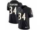 Mens Nike Baltimore Ravens #34 Lorenzo Taliaferro Vapor Untouchable Limited Black Alternate NFL Jersey