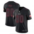 Nike 49ers #80 Jerry Rice Black Impact Rush Limited Jersey