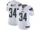 Women Nike Los Angeles Chargers #34 Derek Watt Vapor Untouchable Limited White NFL Jersey