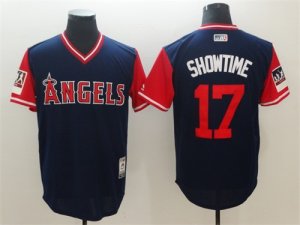 Angels #17 Shohei Ohtani Showtime Navy 2018 Players\' Weekend Authentic Team Jersey