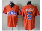 mlb 2013 all star jerseys new york mets #5 wright orange