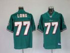nfl miami dolphins #77 long green