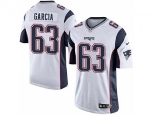 Mens Nike New England Patriots #63 Antonio Garcia Limited White NFL Jersey