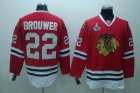 2010 stanley cup champions blackhawks #22 brouwer red