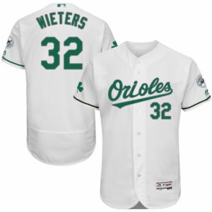 Men\'s Majestic Baltimore Orioles #32 Matt Wieters White Celtic Flexbase Authentic Collection MLB Jersey