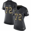 Womens Nike Cleveland Browns #72 Shon Coleman Limited Black 2016 Salute to Service NFL Jersey