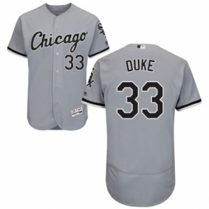 Men\'s Majestic Chicago White Sox #33 Zach Duke Grey Flexbase Authentic Collection MLB Jersey