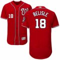 Mens Majestic Washington Nationals #18 Matt Belisle Red Flexbase Authentic Collection MLB Jersey