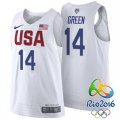 Draymond Green USA Dream Twelve Team #14 2016 Rio Olympics White Authentic Jersey