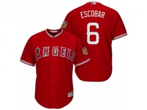 Mens Los Angeles Angels Of Anaheim #6 Yunel Escobar2017 Spring Training Cool Base Stitched MLB Jersey