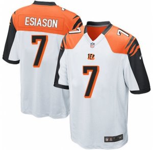 Men\'s Nike Cincinnati Bengals #7 Boomer Esiason Game White NFL Jersey