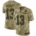 Mens Nike Carolina Panthers #13 Jarius Wright Limited Camo 2018 Salute to Service NFL Jersey
