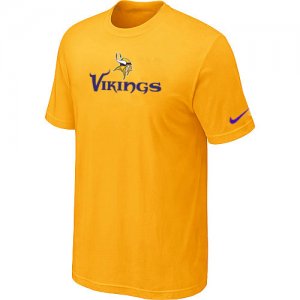 Nike Minnesota Vikings Authentic Logo T-Shirt Yellow
