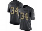 Mens Nike Indianapolis Colts #34 Josh Ferguson Limited Black 2016 Salute to Service NFL Jersey